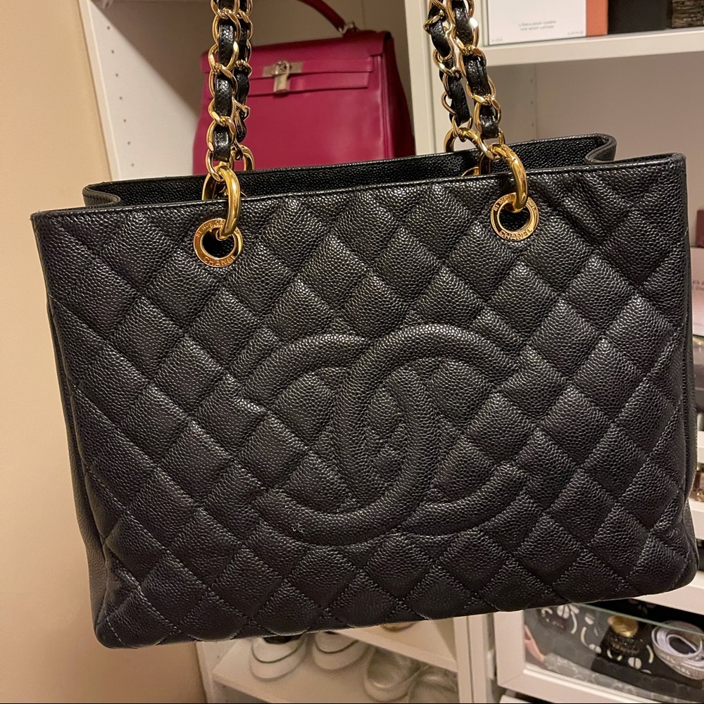 Authentic Chanel GST gold hardware
